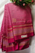 Ilkal Handloom Viscose Cotton Silk Chikki Paras Border Saree