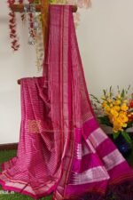 Ilkal Handloom Viscose Cotton Silk Chikki Paras Border Saree