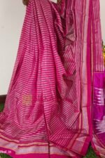 Ilkal Handloom Viscose Cotton Silk Chikki Paras Border Saree