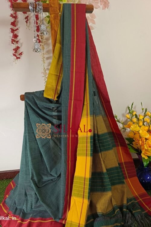 PATTEDA ANCHU PURE COTTON HANDLOOM SAREE