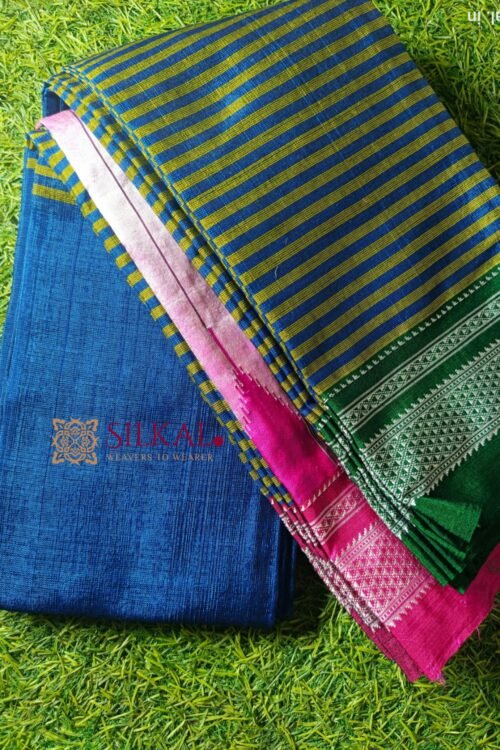 Ilkal Handloom Viscose Cotton Silk Chikki Paras Border Saree