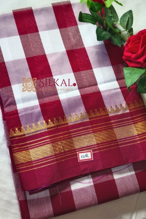 Ilkal Cotton Silk Big Checks Saree