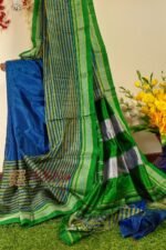 Ilkal Handloom Viscose Cotton Silk Chikki Paras Border Saree