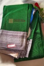 Ilkal Handloom Viscose Cotton Silk Chikki Paras Border Saree