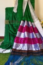 Ilkal Handloom Viscose Cotton Silk Chikki Paras Border Saree