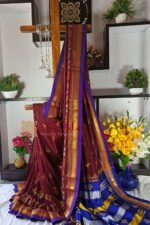 Ilkal Semi-Silk With Kasuti Saree