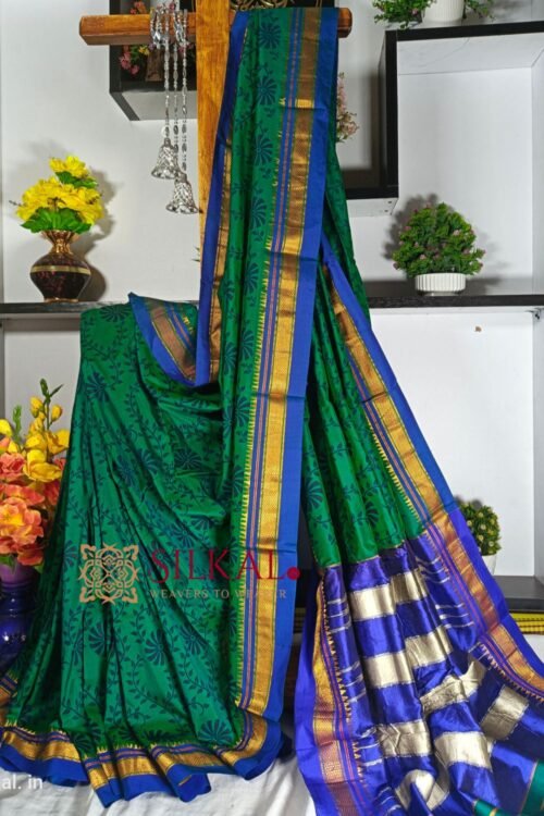 Ilkal Print Mercerized Cotton Silk Saree