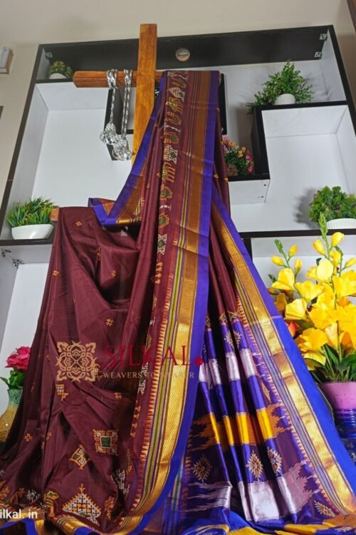 Ilkal Semi Silk With Kasuti Saree