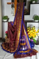 Ilkal Semi Silk With Kasuti Saree