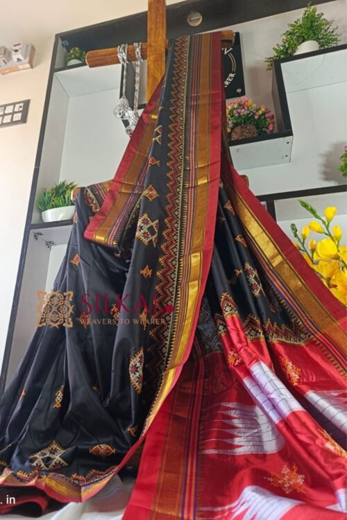 Ilkal Semi Silk With Kasuti Saree