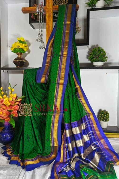 Ilkal Print Mercerized Cotton Silk Saree