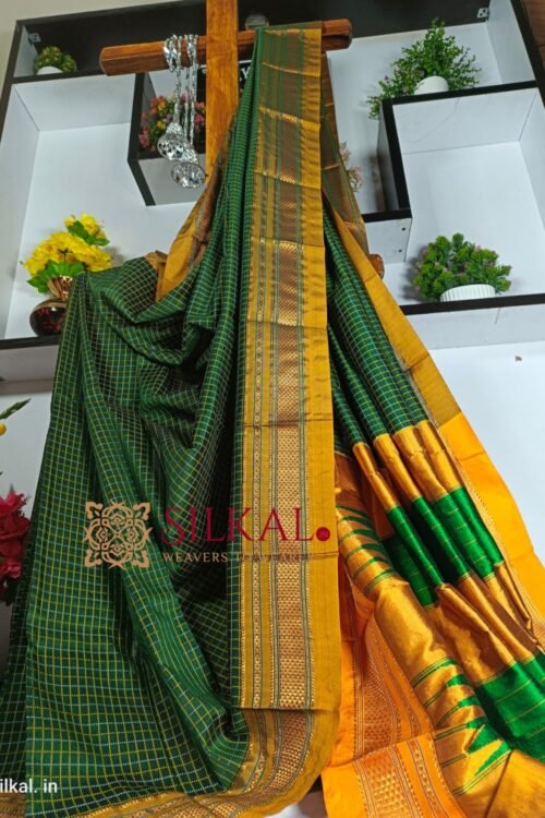 Ilkal Chandrunga Mercerized Cotton Silk Saree