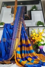 Ilkal Semi Silk With Kasuti Saree