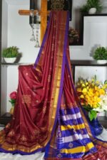 Ilkal Semi Silk With Kasuti Saree