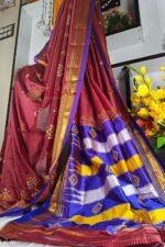 Ilkal Semi Silk With Kasuti Saree