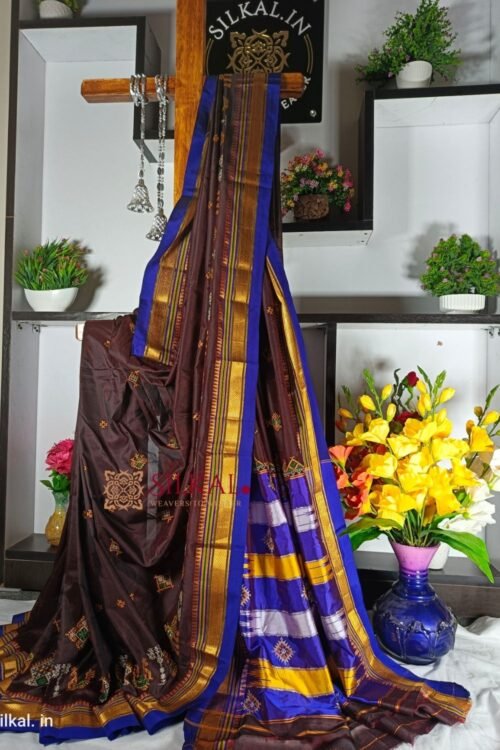 Ilkal Semi Silk With Kasuti Saree