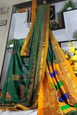 Ilkal Semi Silk With Kasuti Saree