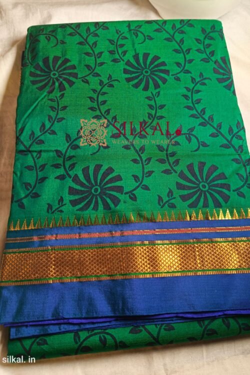 Ilkal Print Mercerized Cotton Silk Saree