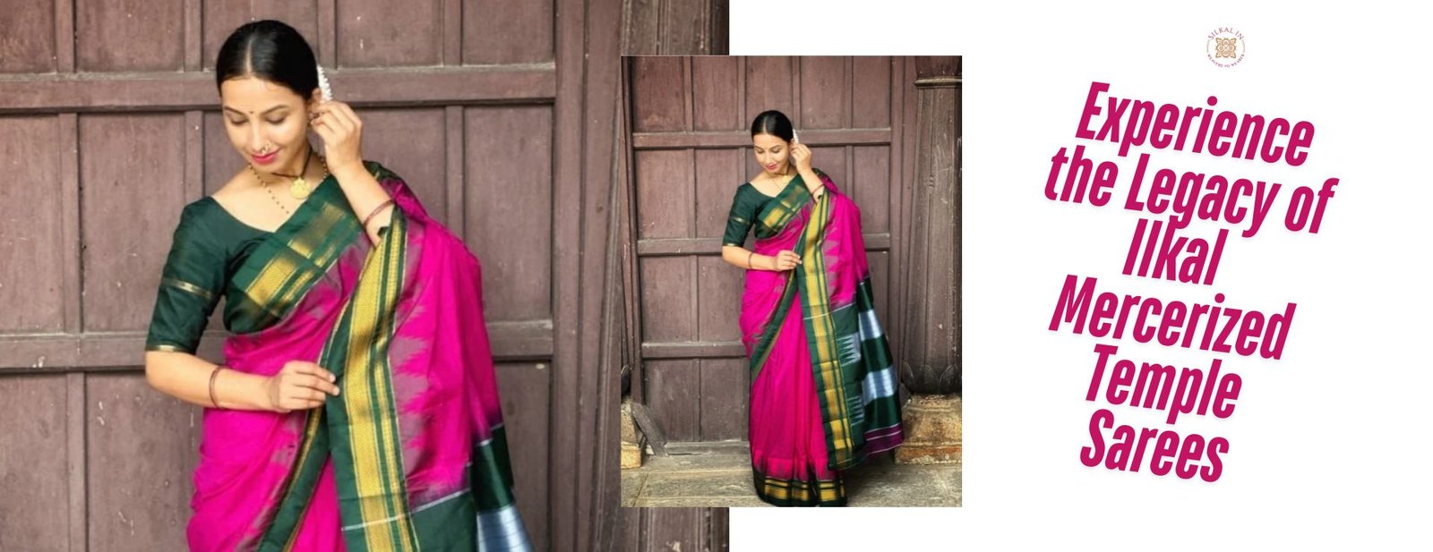 Experience the Legacy of Ilkal Mercerized Temple Sarees