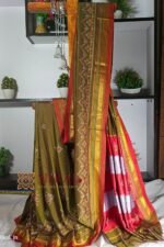 Ilkal Semi Silk With Kasuti Saree