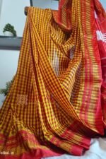 Ilkal Small Check Cotton Silk Saree