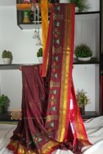 Ilkal Semi Silk With Kasuti Saree