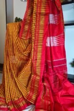 Ilkal Small Check Cotton Silk Saree