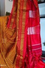 Ilkal Small Check Cotton Silk Saree