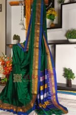 Ilkal Plain Mercerized Silk Saree