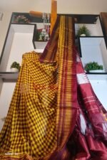 Ilkal Small Check Cotton Silk Saree