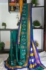 Ilkal Semi Silk With Kasuti Saree