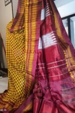 Ilkal Small Check Cotton Silk Saree