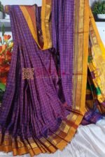 Ilkal Checked Mercerized Silk Saree