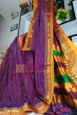 Ilkal Checked Mercerized Silk Saree