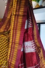 Ilkal Small Check Cotton Silk Saree