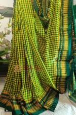 Ilkal Small Check Cotton Silk Saree