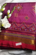 Ilkal Semi Silk With Kasuti Saree