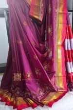 Ilkal Semi Silk With Kasuti Saree