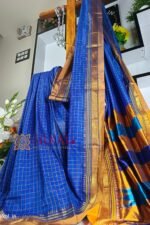 Ilkal Checked Mercerized Silk Saree