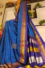 Ilkal Checked Mercerized Silk Saree