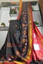 Ilkal Semi Silk With Kasuti Saree