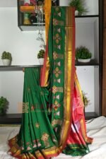 Ilkal Semi Silk With Kasuti Saree