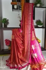 Ilkal Handloom Viscose Cotton Silk Chikki Paras Border Saree