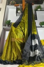 Ilkal Handloom Viscose Cotton Silk Chikki Paras Border Saree