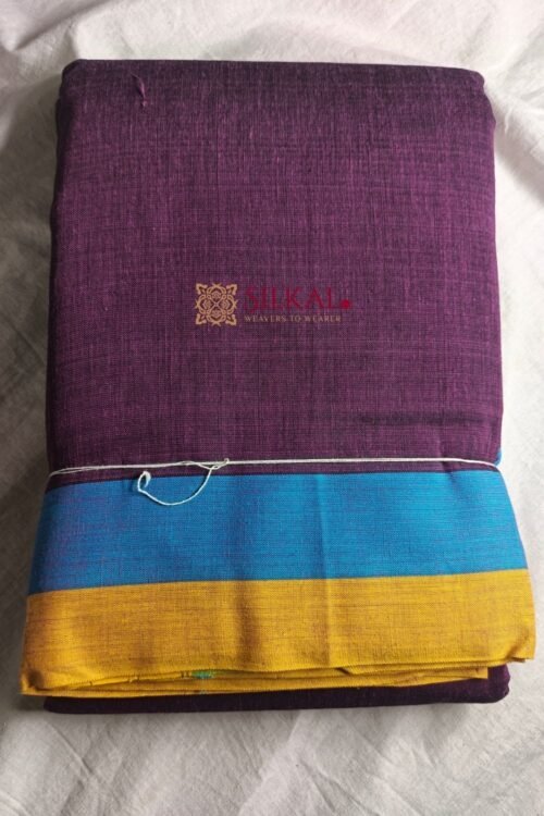 Patteda Anchu Pure Cotton Handloom Saree