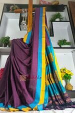 Patteda Anchu Pure Cotton Handloom Saree