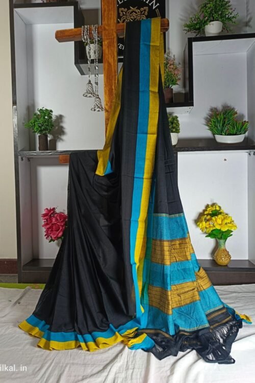 Patteda Anchu Pure Cotton Handloom Saree