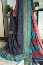 Patteda Anchu Pure Cotton With Gaadi Dhadi Border Saree