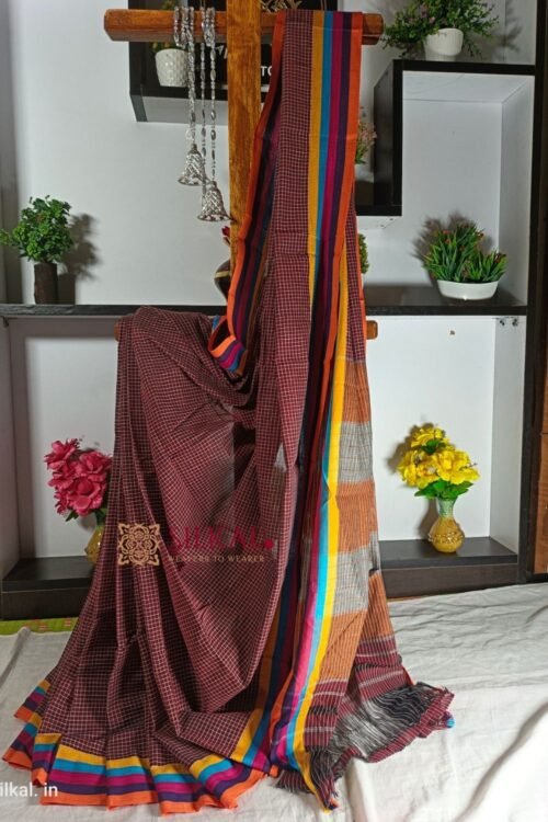 PATTEDA ANCHU PURE COTTON HANDLOOM SAREE