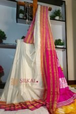 Ilkal Handloom Viscose Cotton Silk Chikki Paras Border Saree